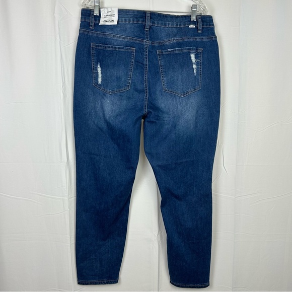 *NEW* Enjean Denim Mid-Rise Ankle Length Skinny Jean Plus Size 3X - Picture 4 of 8